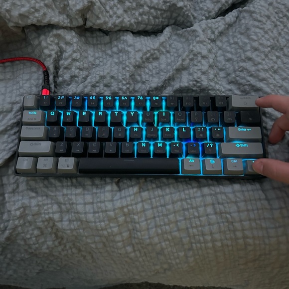 surmen Other - Mechanical Wired Gaming Keyboard Lighted Japanese Sun Black Surmen Gs61 No Cord
